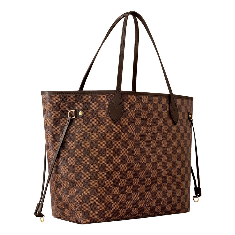 Louis Vuitton Neverfull MM Damier Ebene Coated Canvas Cherry Tote